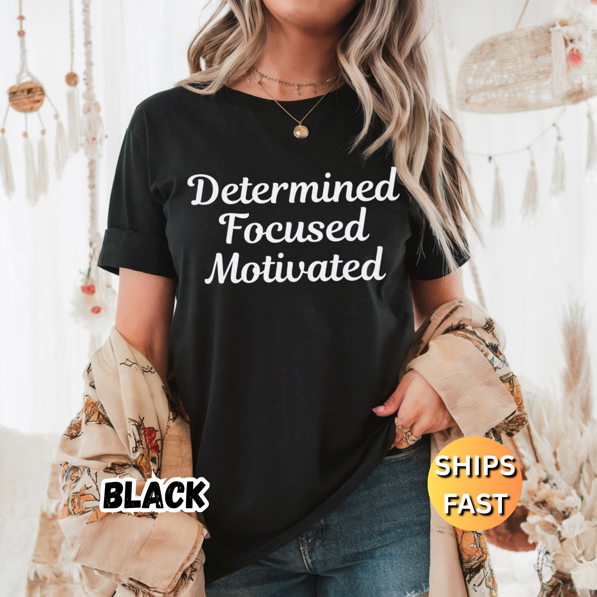 Determined Focused Motivated T-Shirt