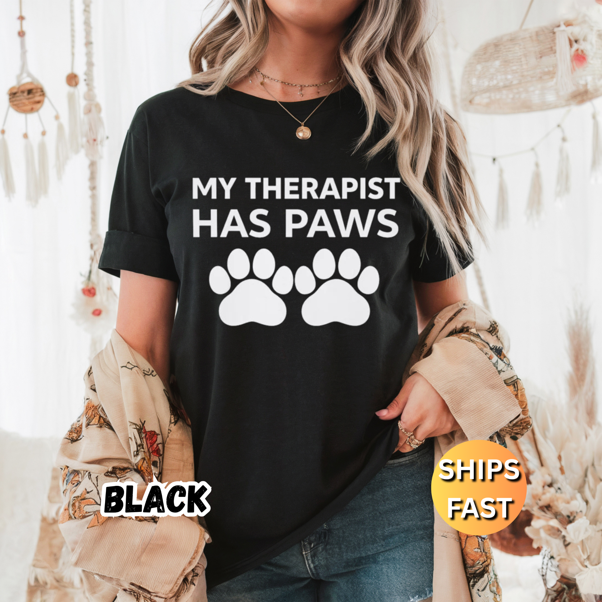 My Therapist Has Paws T-Shirt