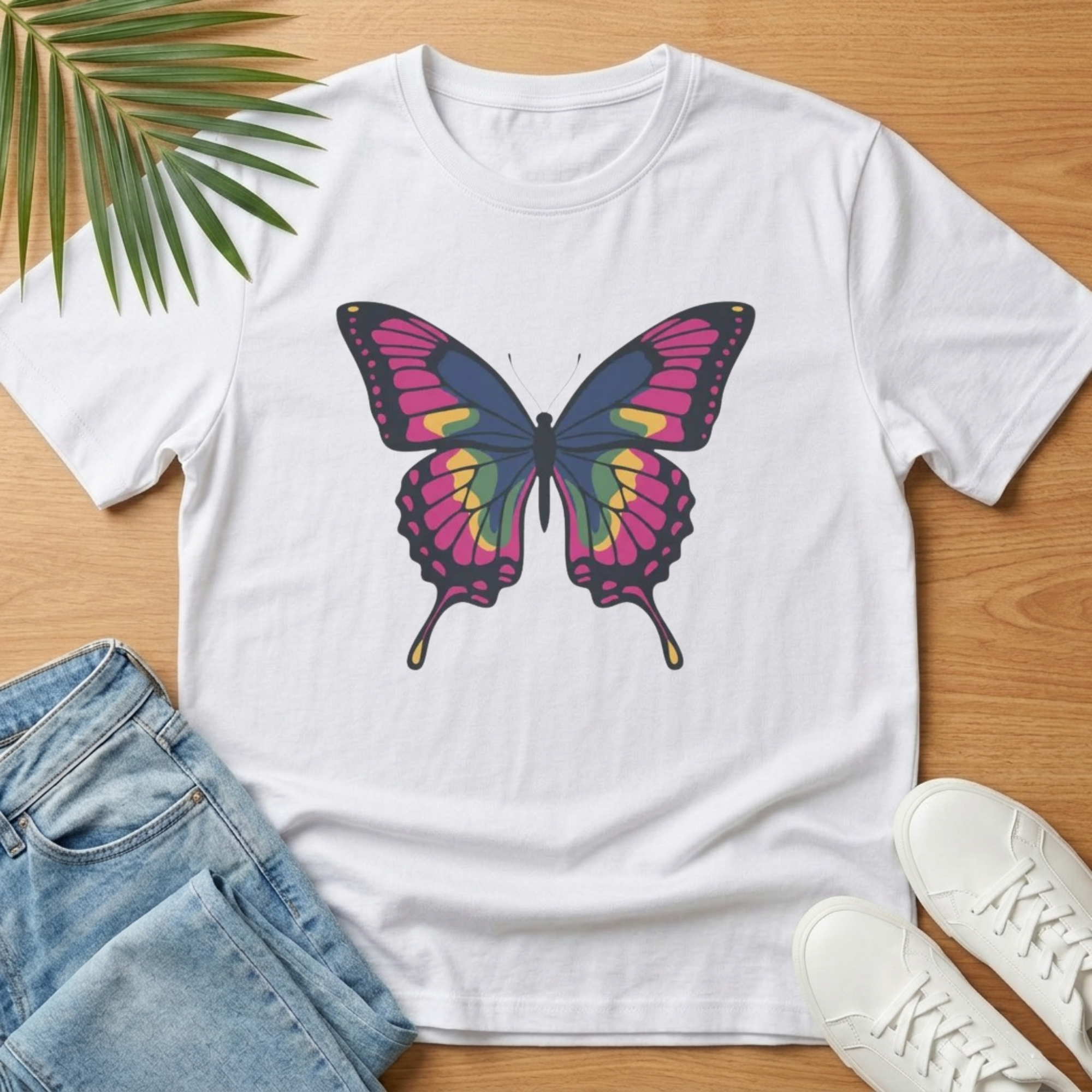 Butterfly Graphic T‑Shirt