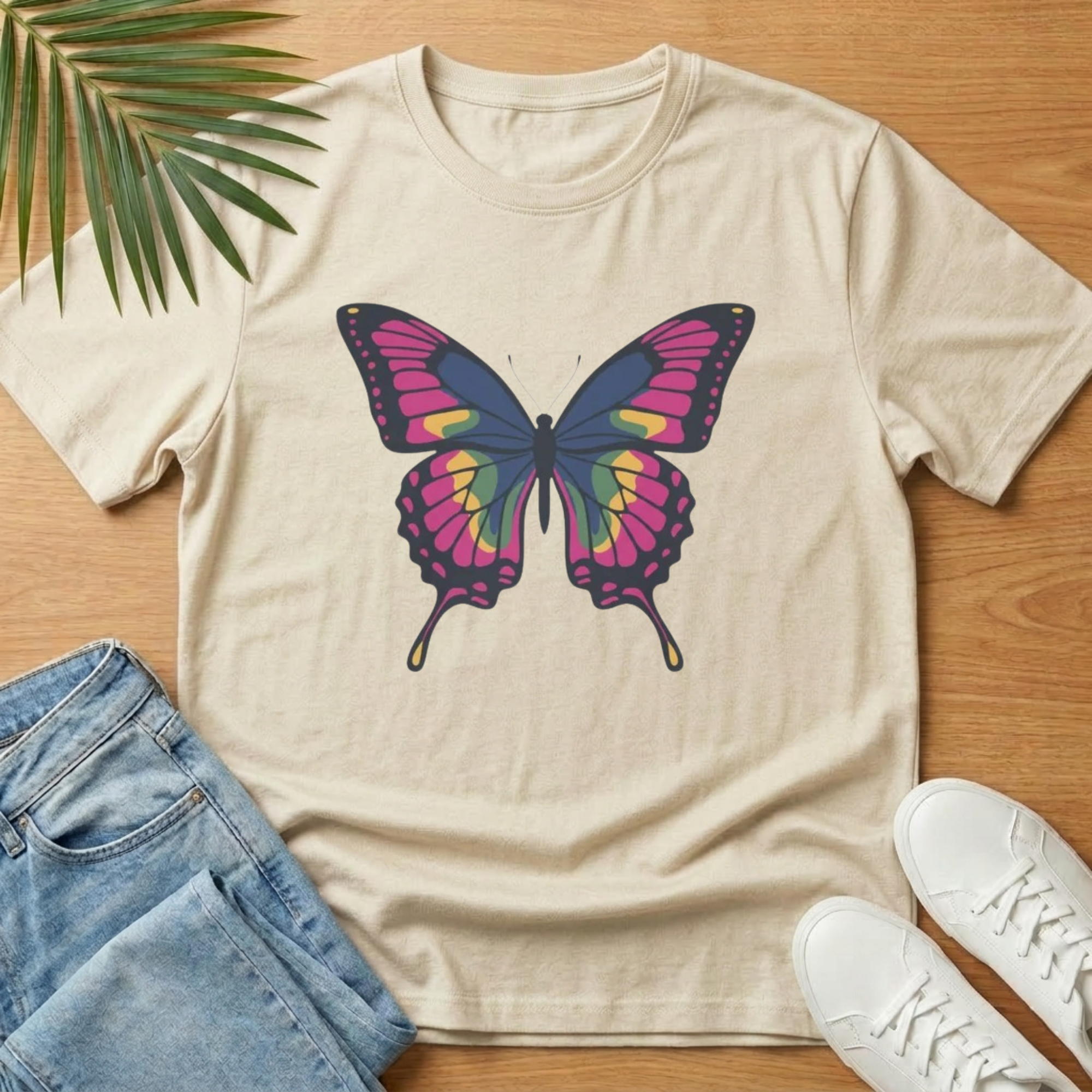 Butterfly Graphic T‑Shirt