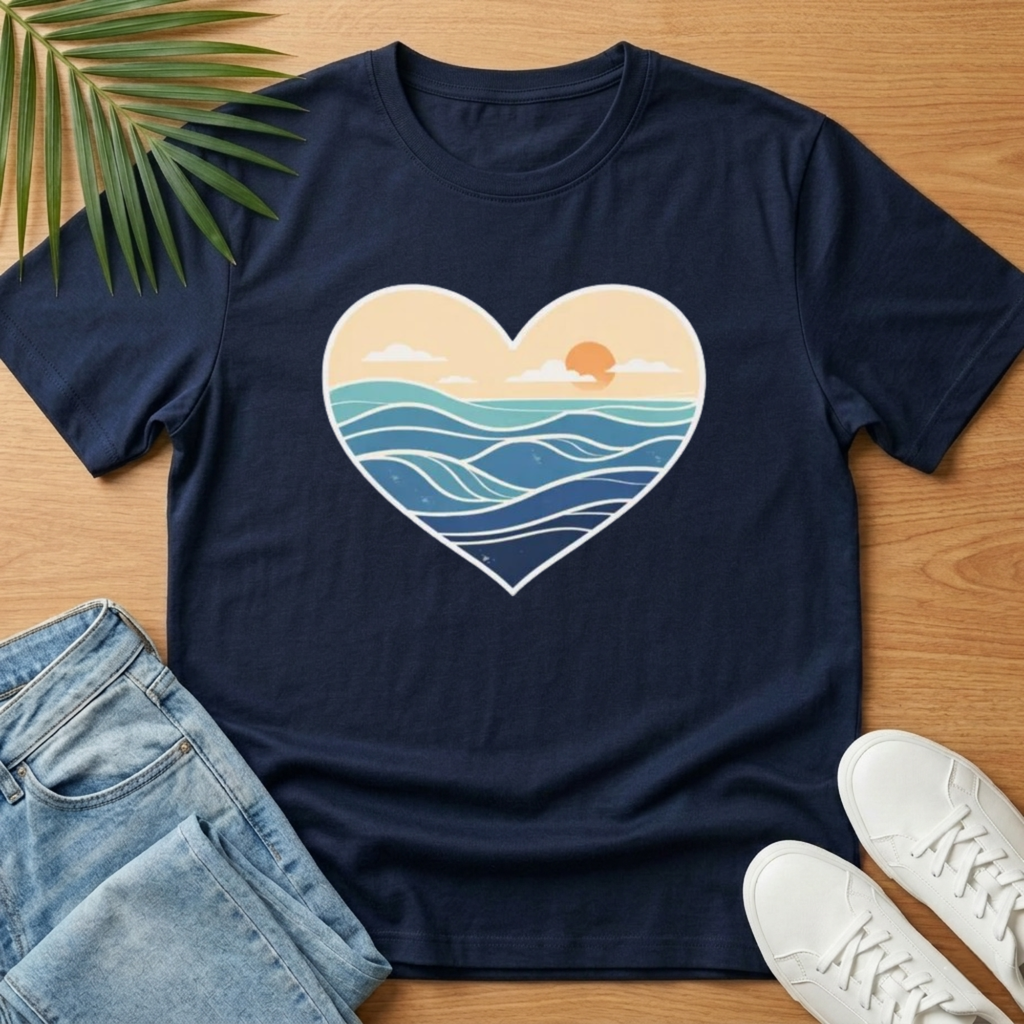 Heart Wave T‑Shirt