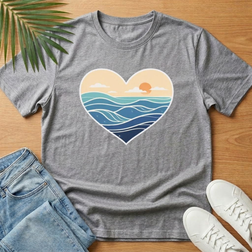 Heart Wave T‑Shirt