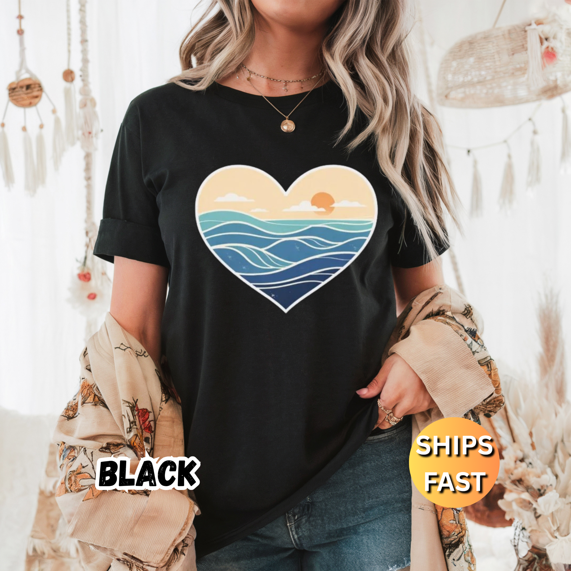 Heart Wave T‑Shirt