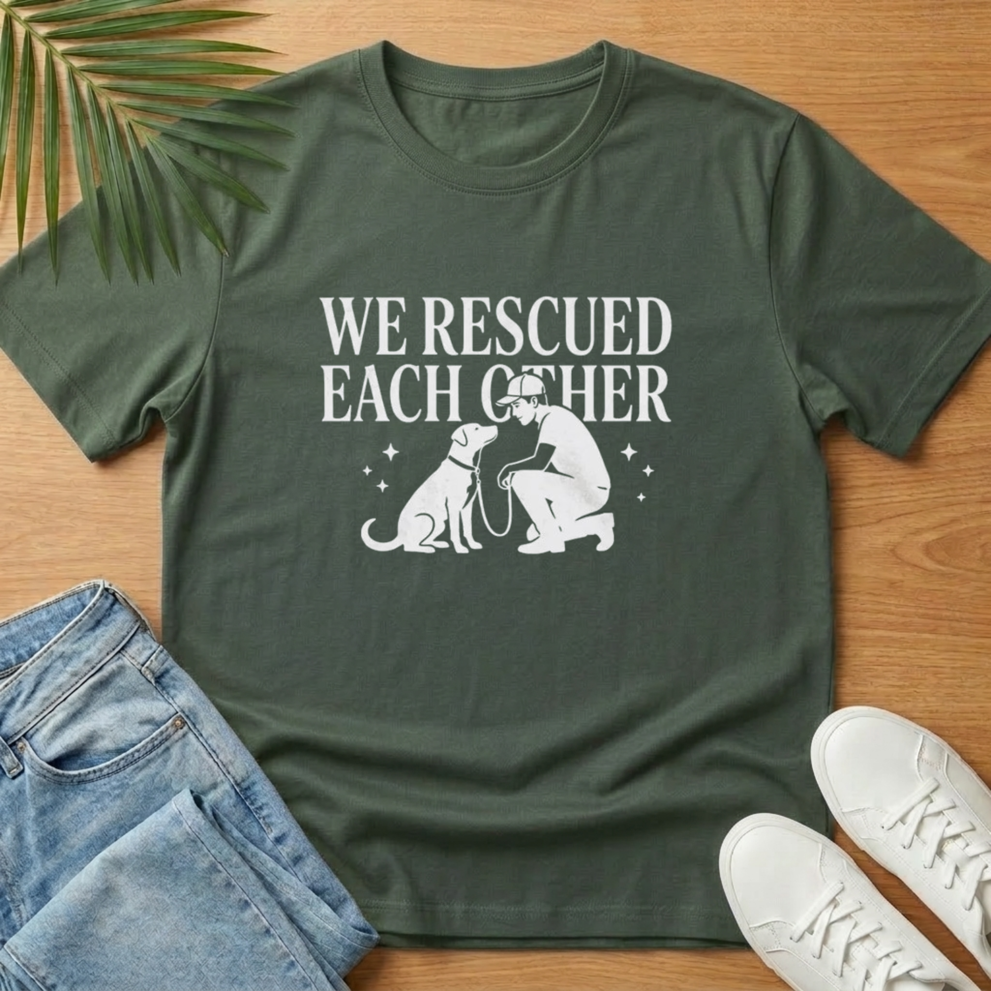 We Rescued Each Other Rescue Dog T-Shirt