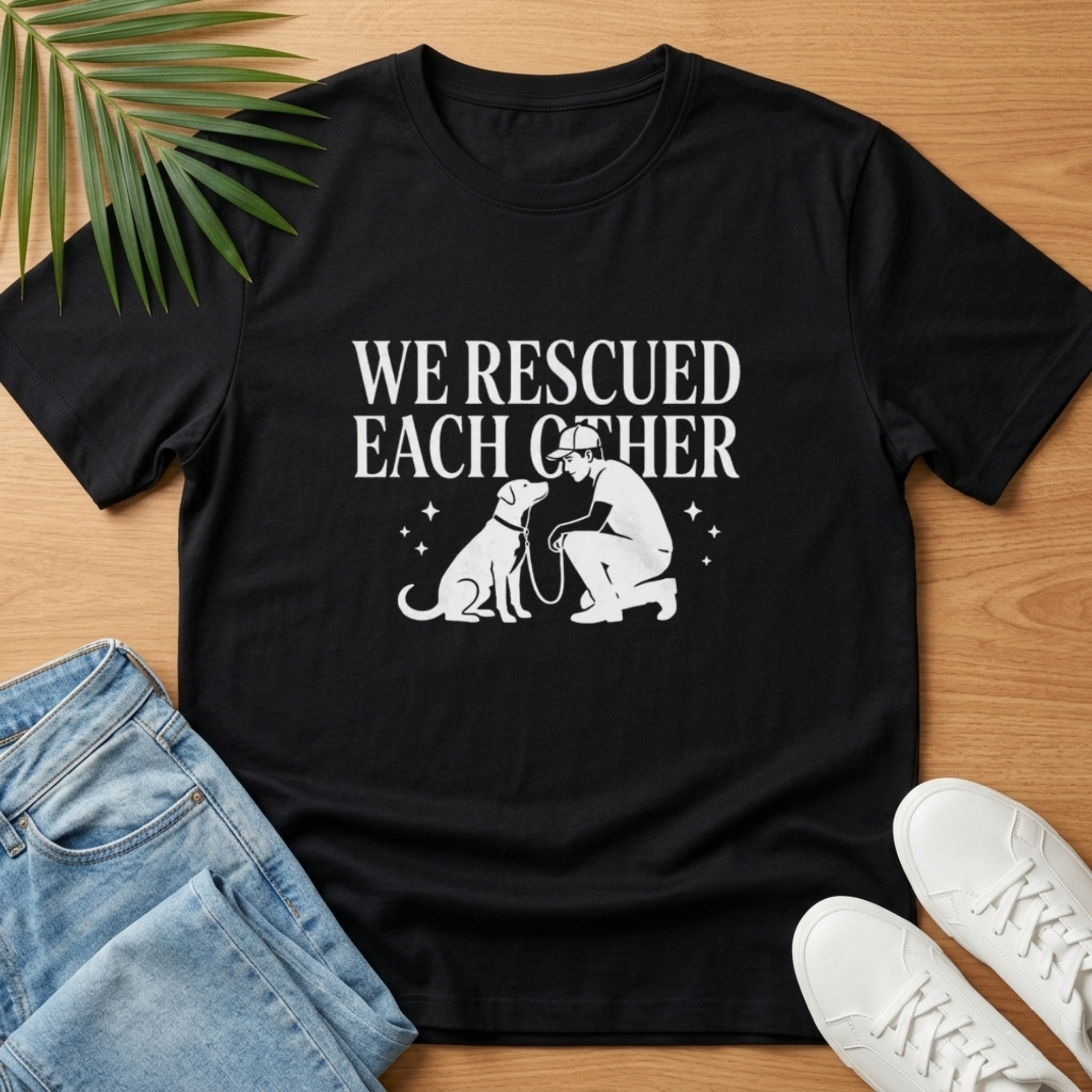 We Rescued Each Other Rescue Dog T-Shirt