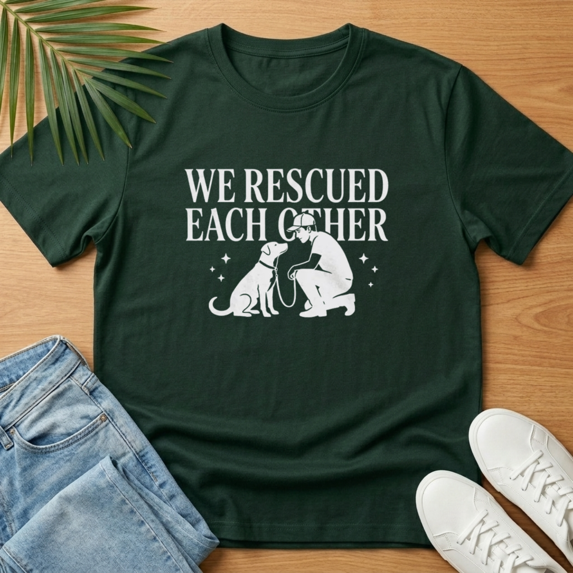 We Rescued Each Other Rescue Dog T-Shirt