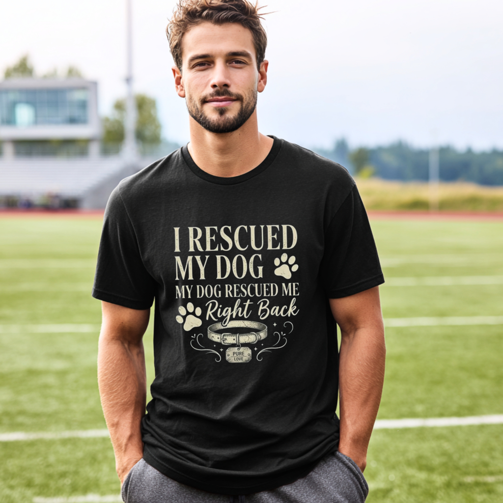I Rescued My Dog. My Dog Rescued Me Right Back T-Shirt