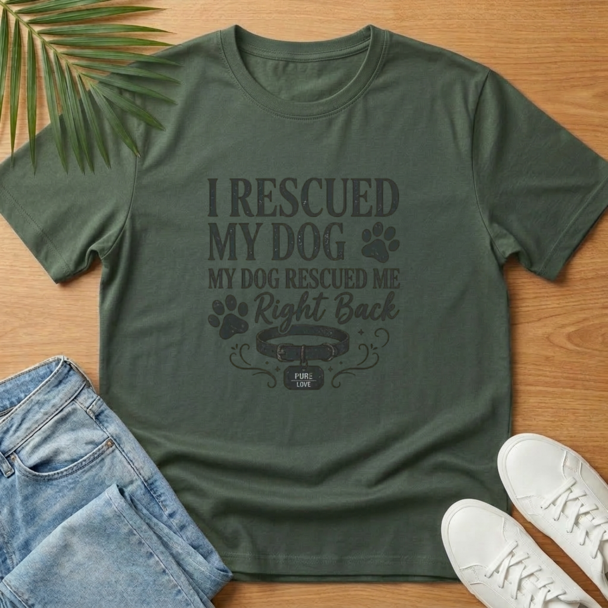 I Rescued My Dog. My Dog Rescued Me Right Back T-Shirt