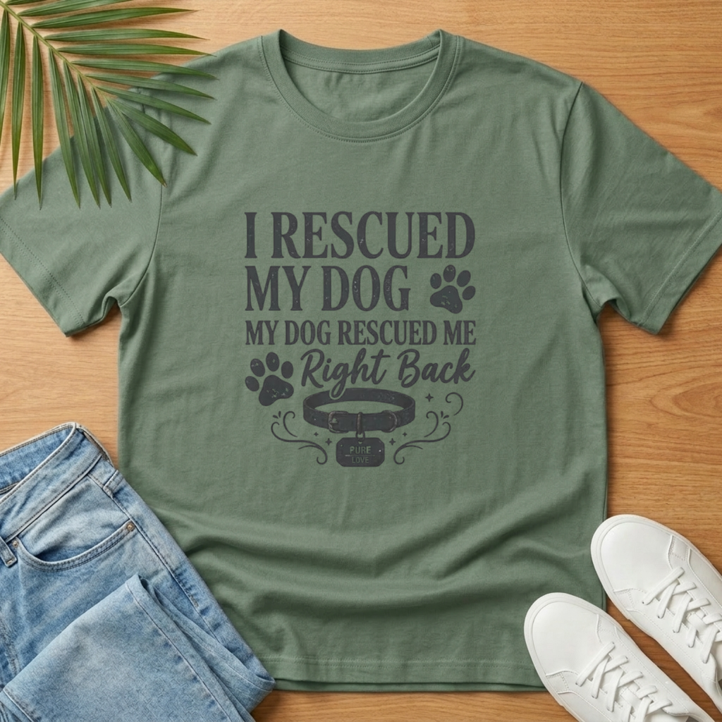 I Rescued My Dog. My Dog Rescued Me Right Back T-Shirt
