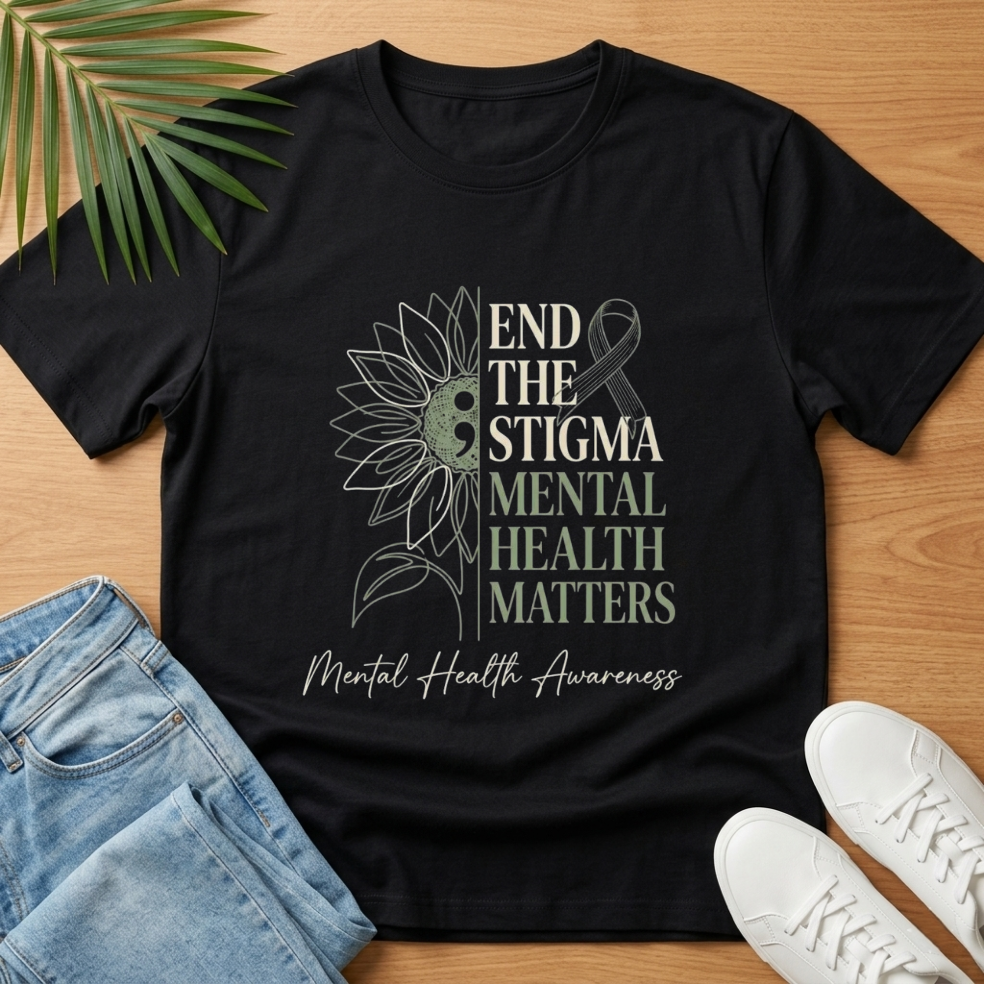 End the Stigma, Mental Health Matters T-Shirt