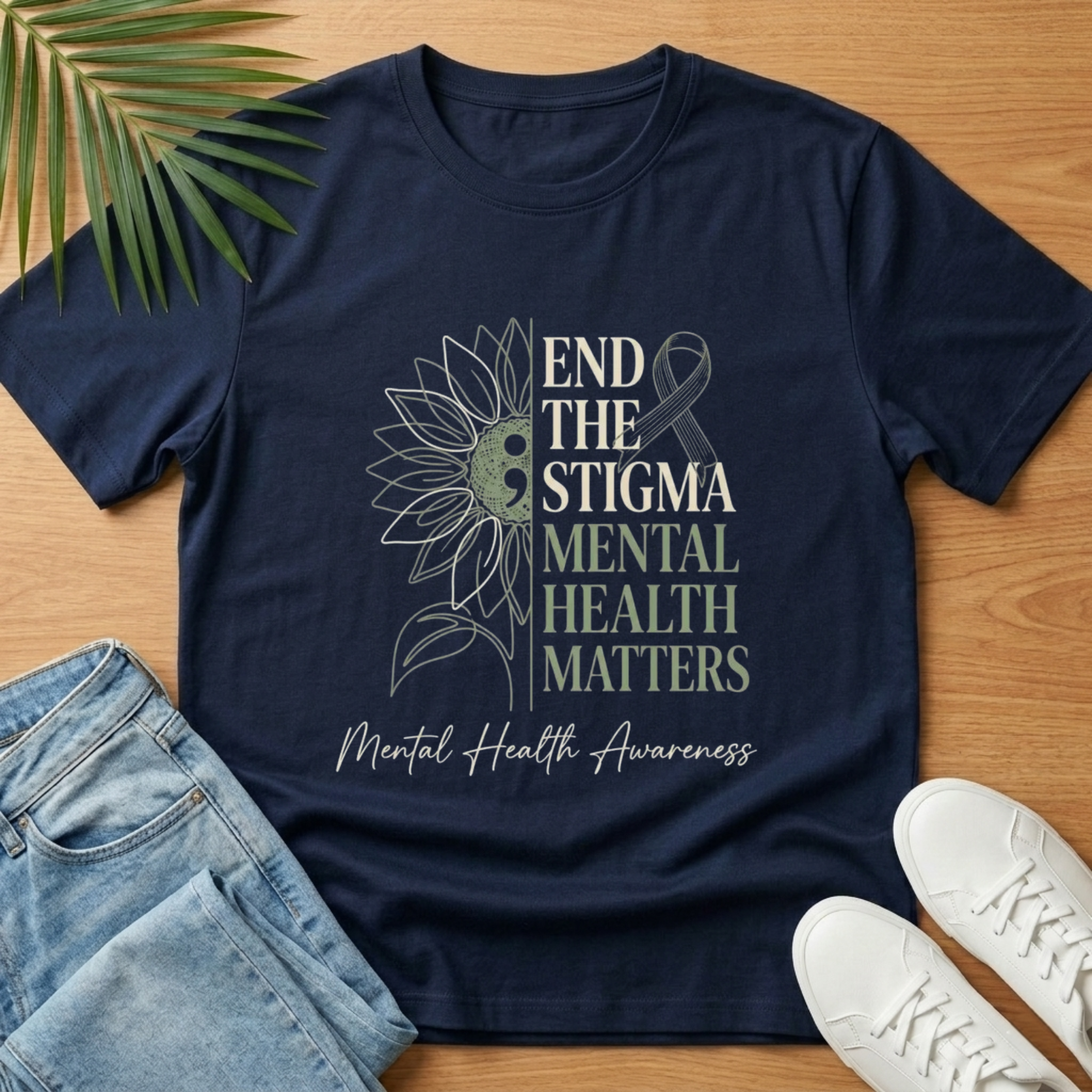 End the Stigma, Mental Health Matters T-Shirt