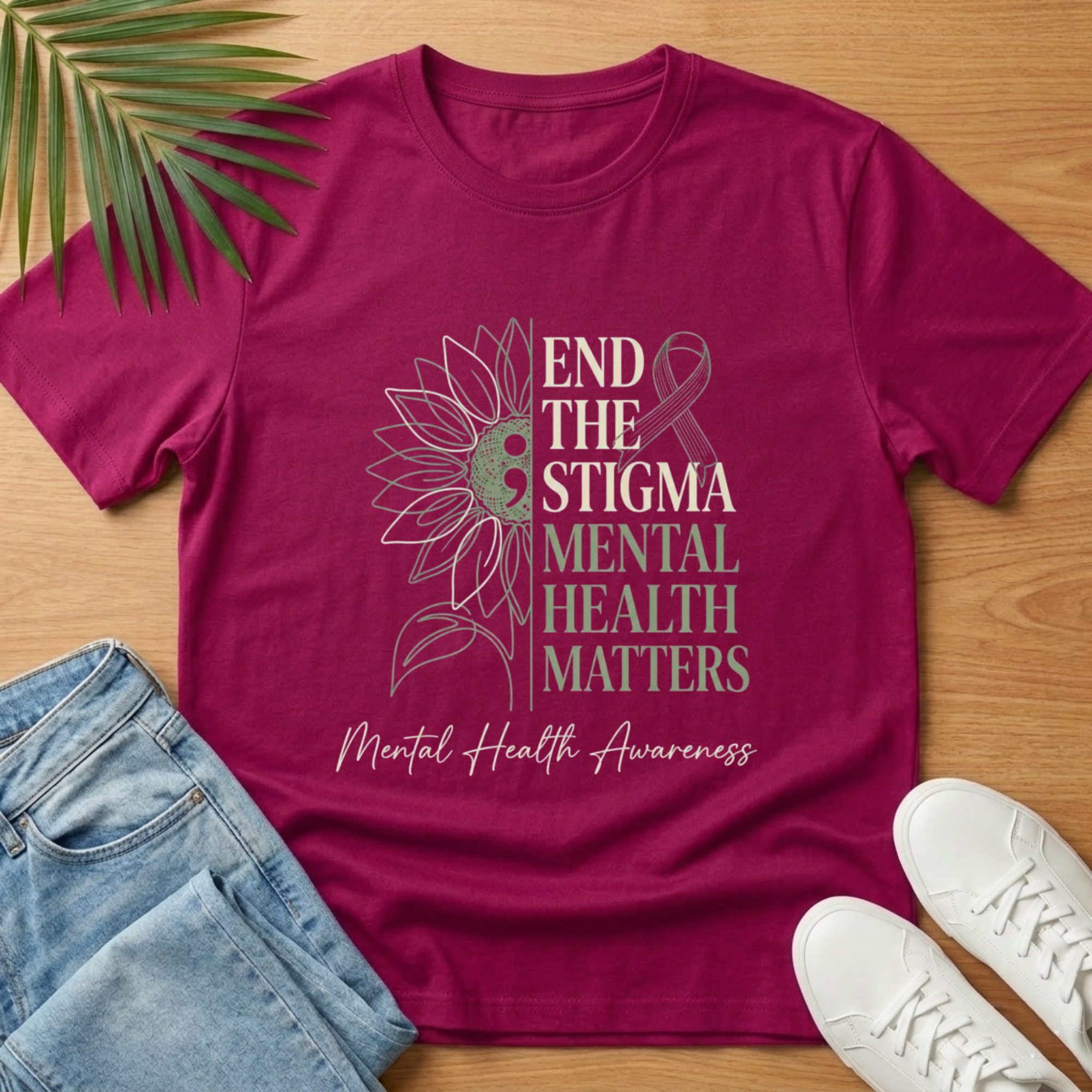 End the Stigma, Mental Health Matters T-Shirt