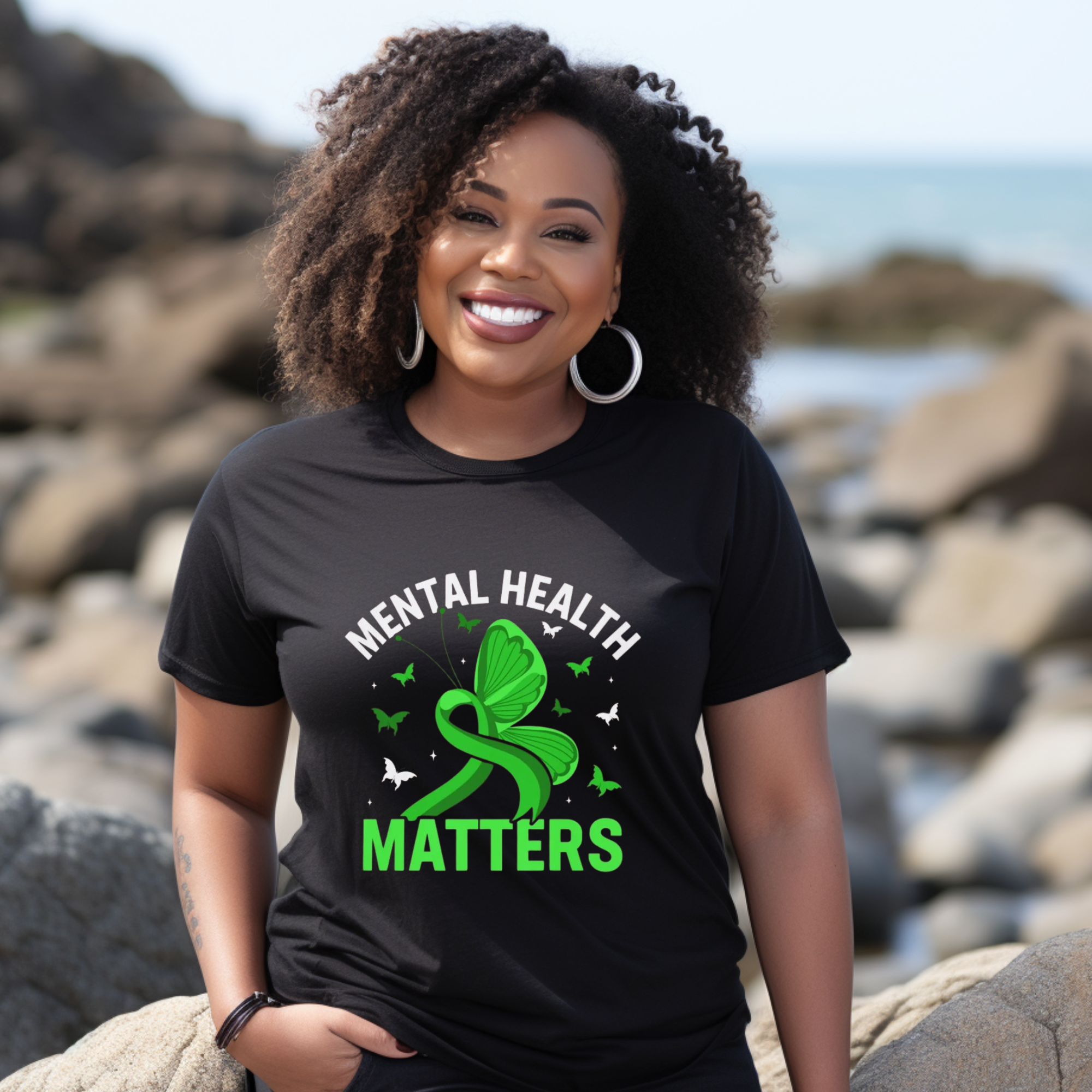 Mental Health Matters Butterfly T-Shirt