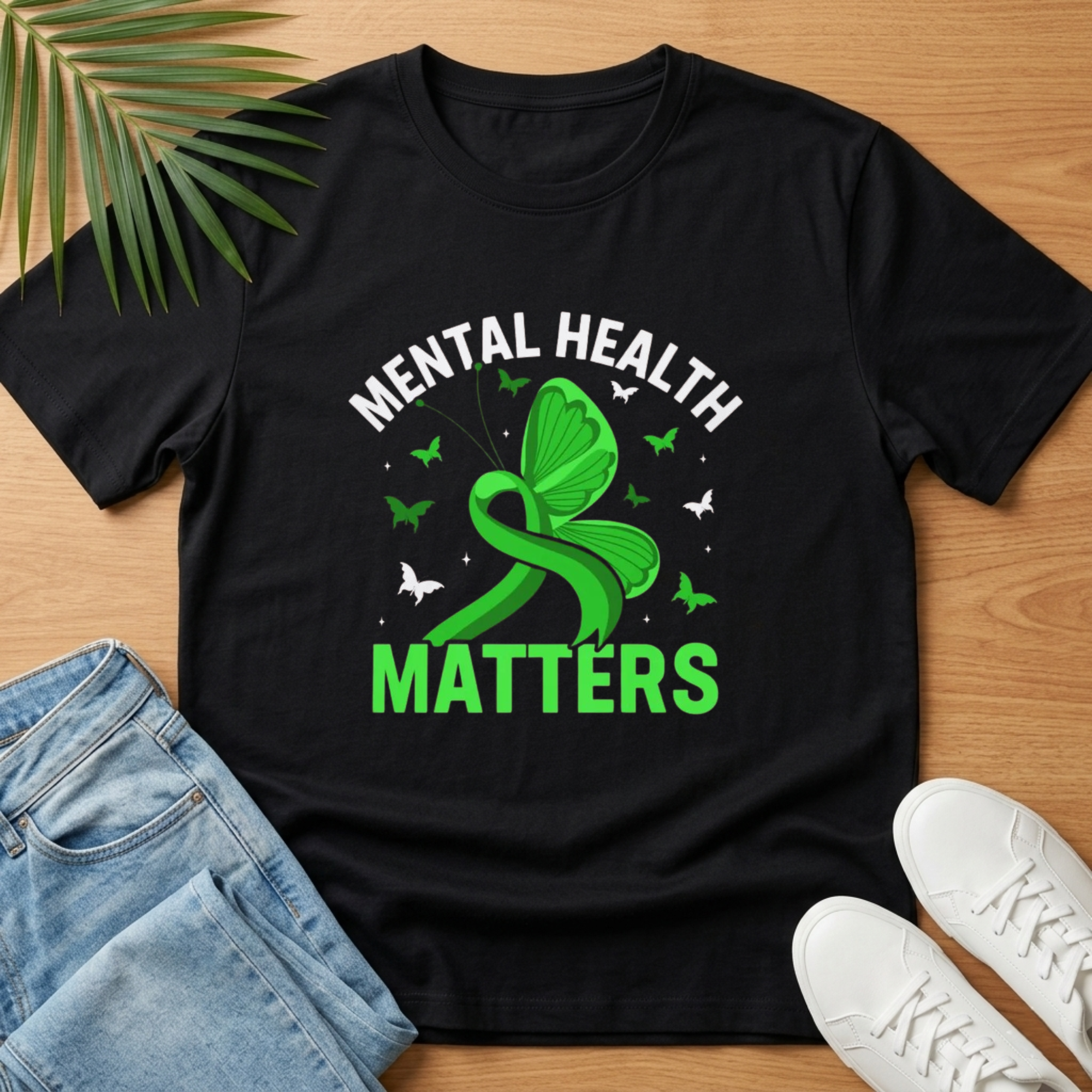 Mental Health Matters Butterfly T-Shirt