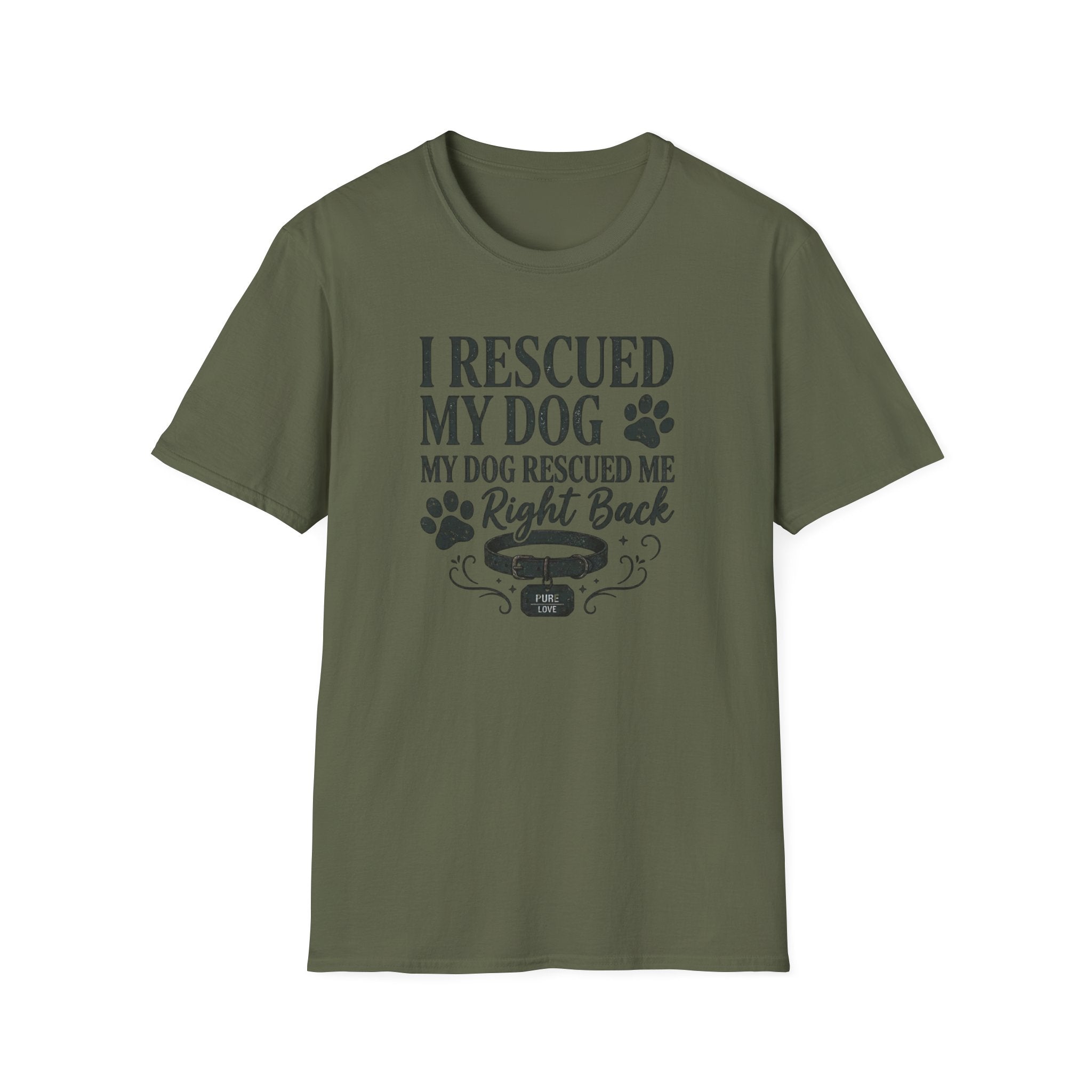 I Rescued My Dog. My Dog Rescued Me Right Back T-Shirt