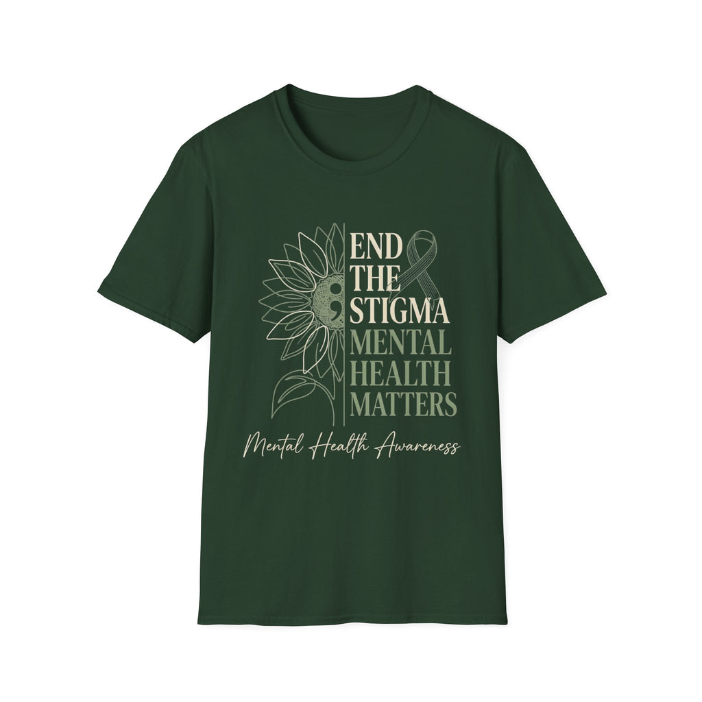 End the Stigma, Mental Health Matters T-Shirt