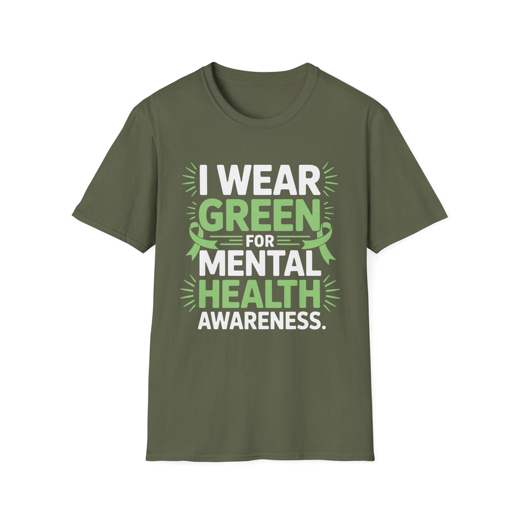I Wear Green for Mental Health Awareness T-Shirt